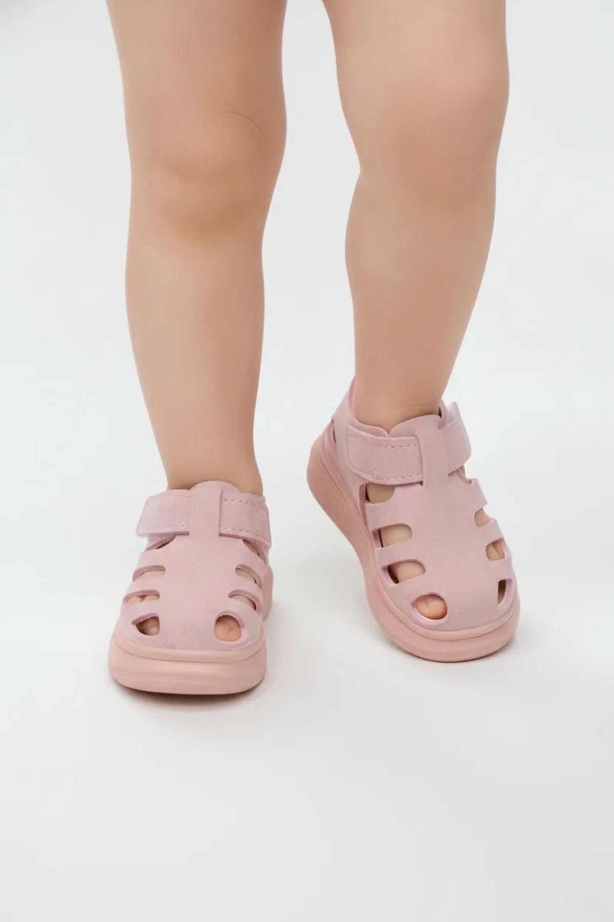 Işıklı Cırtlı Çocuk Sandalet Pembe - 33175.264.