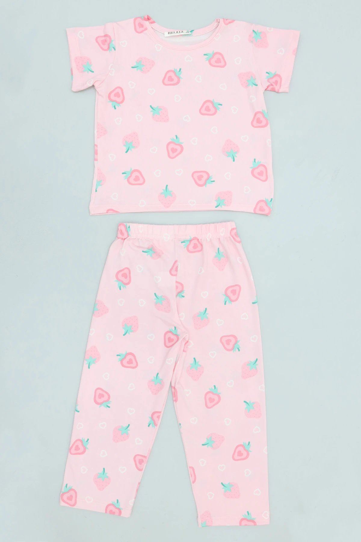 4-8 Yaş Kız Çocuk Pijama Takımı Pembe - 53798.1780.