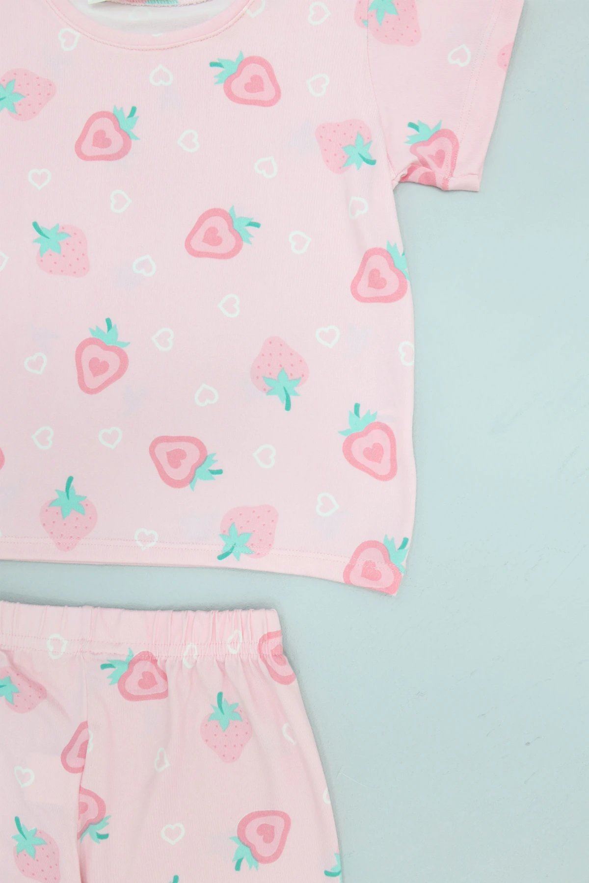 4-8 Yaş Kız Çocuk Pijama Takımı Pembe - 53798.1780.