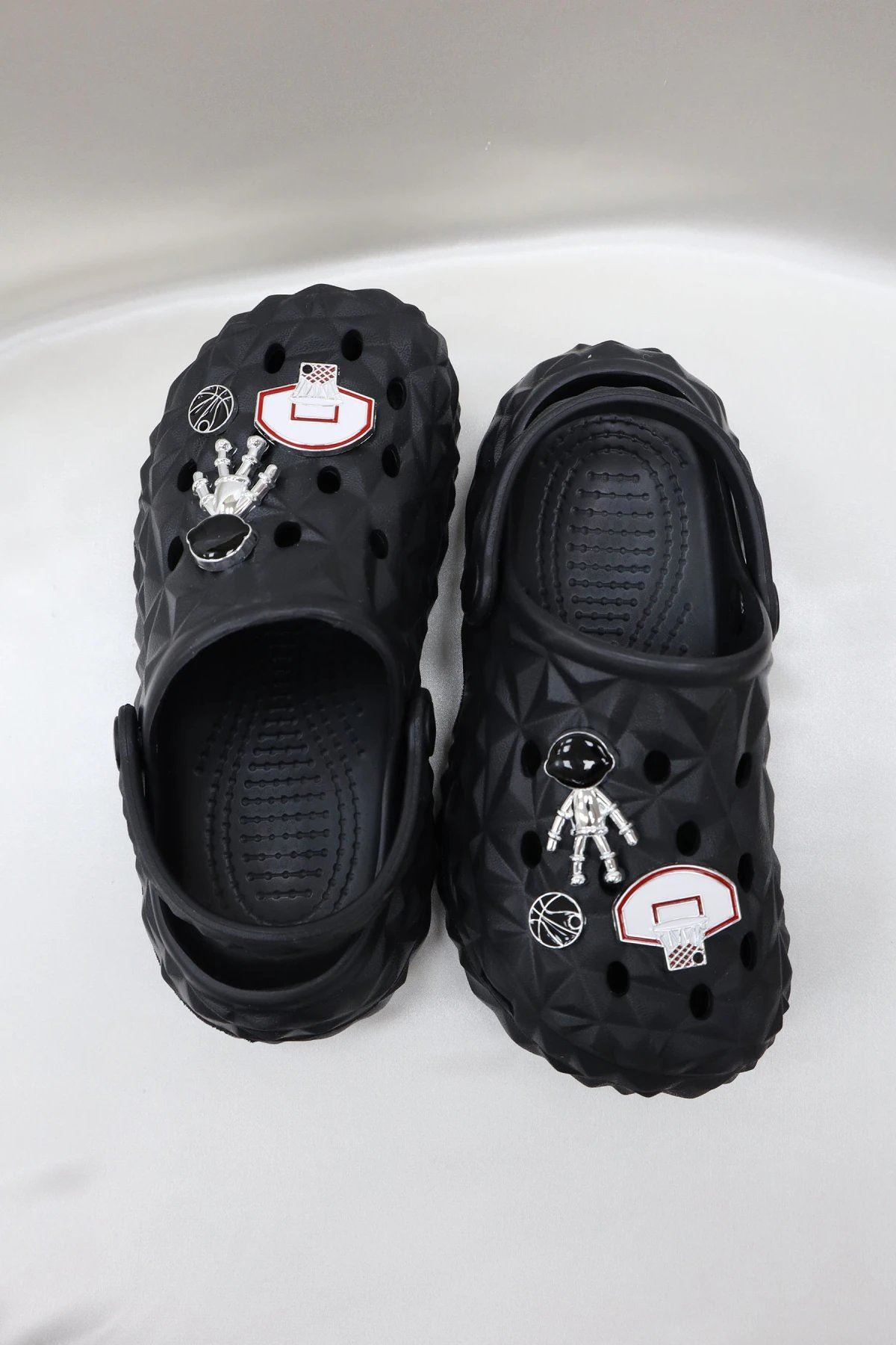 Aksesuarlı Çocuk Sandalet Siyahbeyaz - 32335.264.