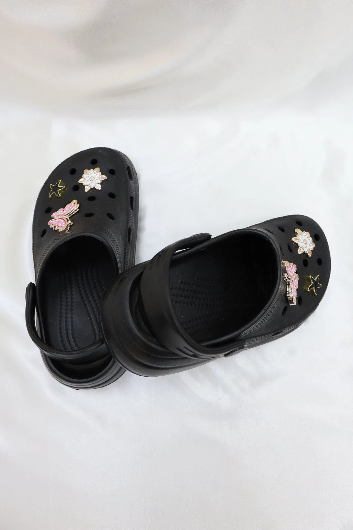 Aksesuarlı Çocuk Sandalet Siyahbeyaz - 32335.264.