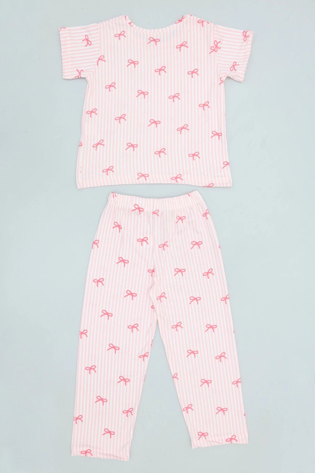 4-8 Yaş Kız Çocuk Pijama Takımı Pembe - 53798.1780.