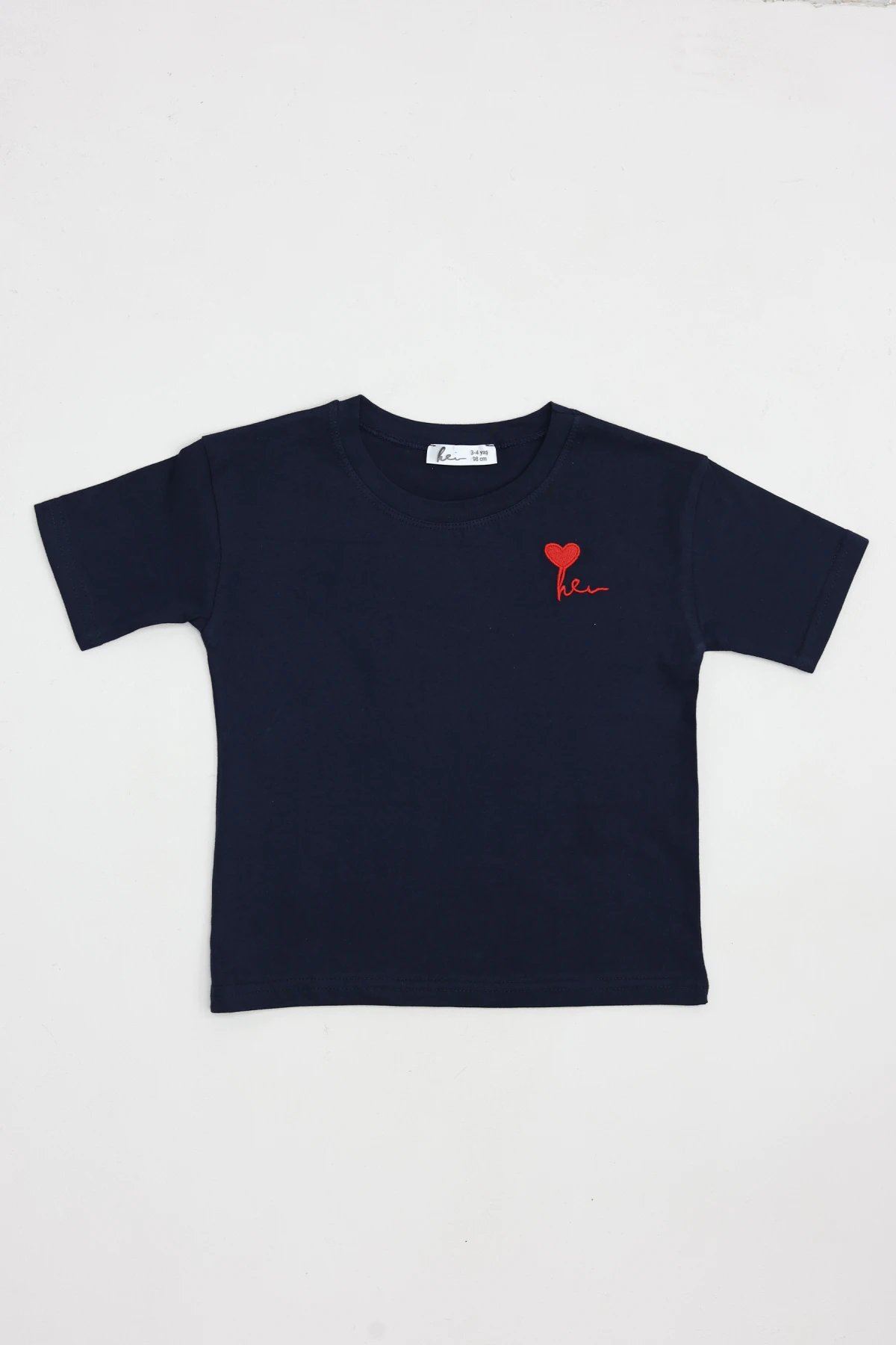 4-12 Yaş Unisex Çocuk Tişört Lacivert - 53802.1780.