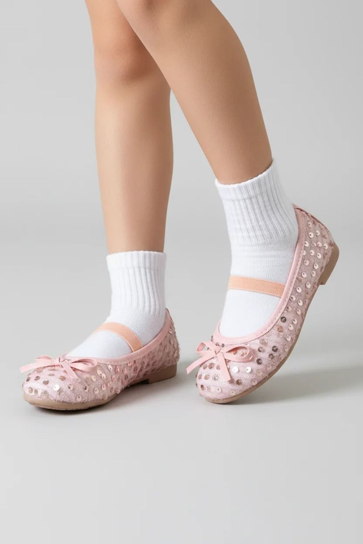 Pul Detaylı Çocuk Babet Pembe - 32734.264.