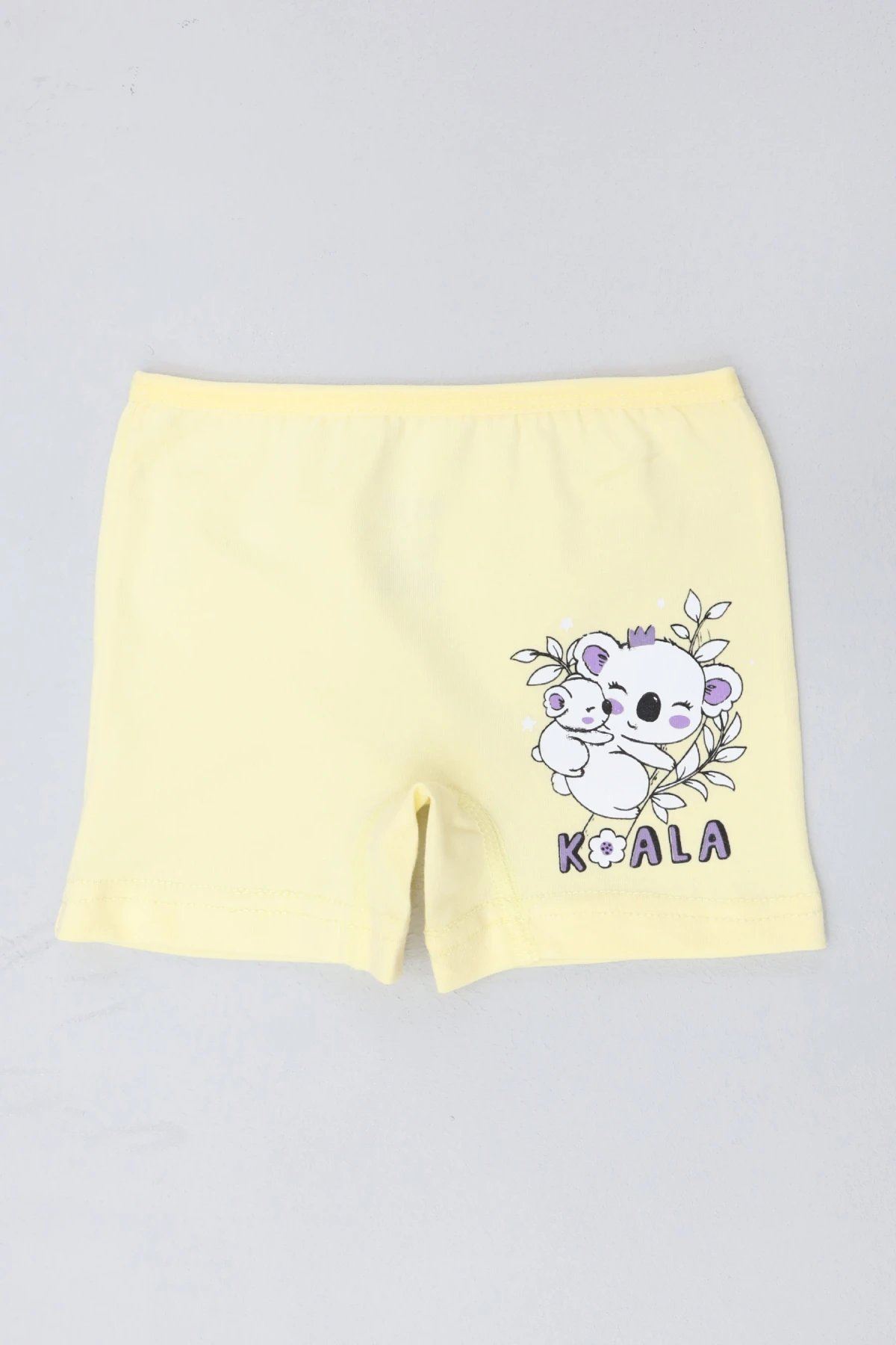 2-11 Yaş Kız Çok Boxer  Sarı - 55558.2189.