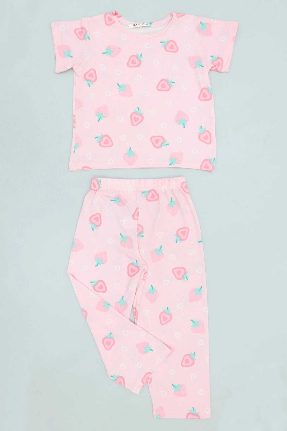 4-8 Yaş Kız Çocuk Pijama Takımı Pembe - 53798.1780.