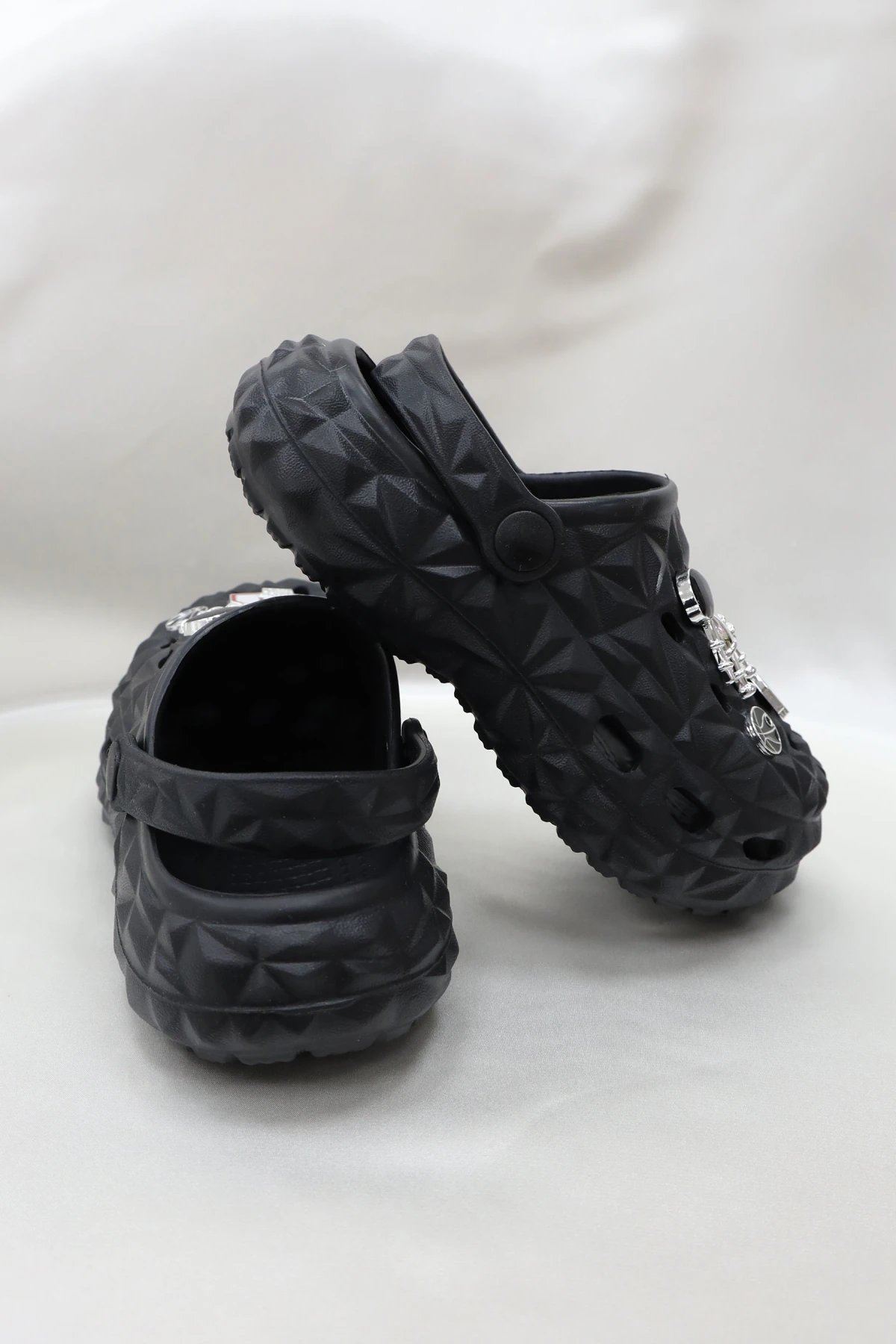 Aksesuarlı Çocuk Sandalet Siyahbeyaz - 32335.264.