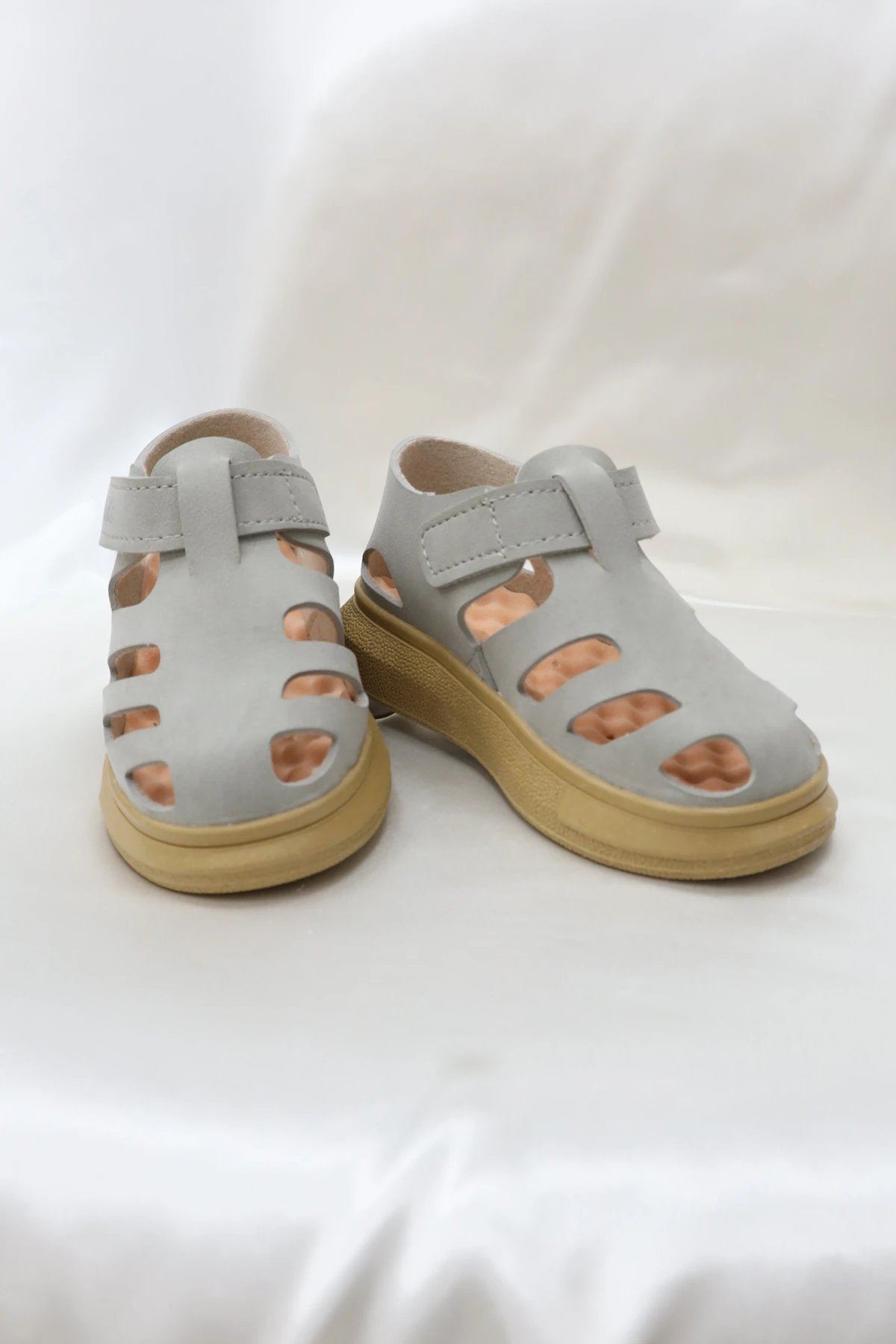 Işıklı Cırtlı Çocuk Sandalet Gri - 33177.264.