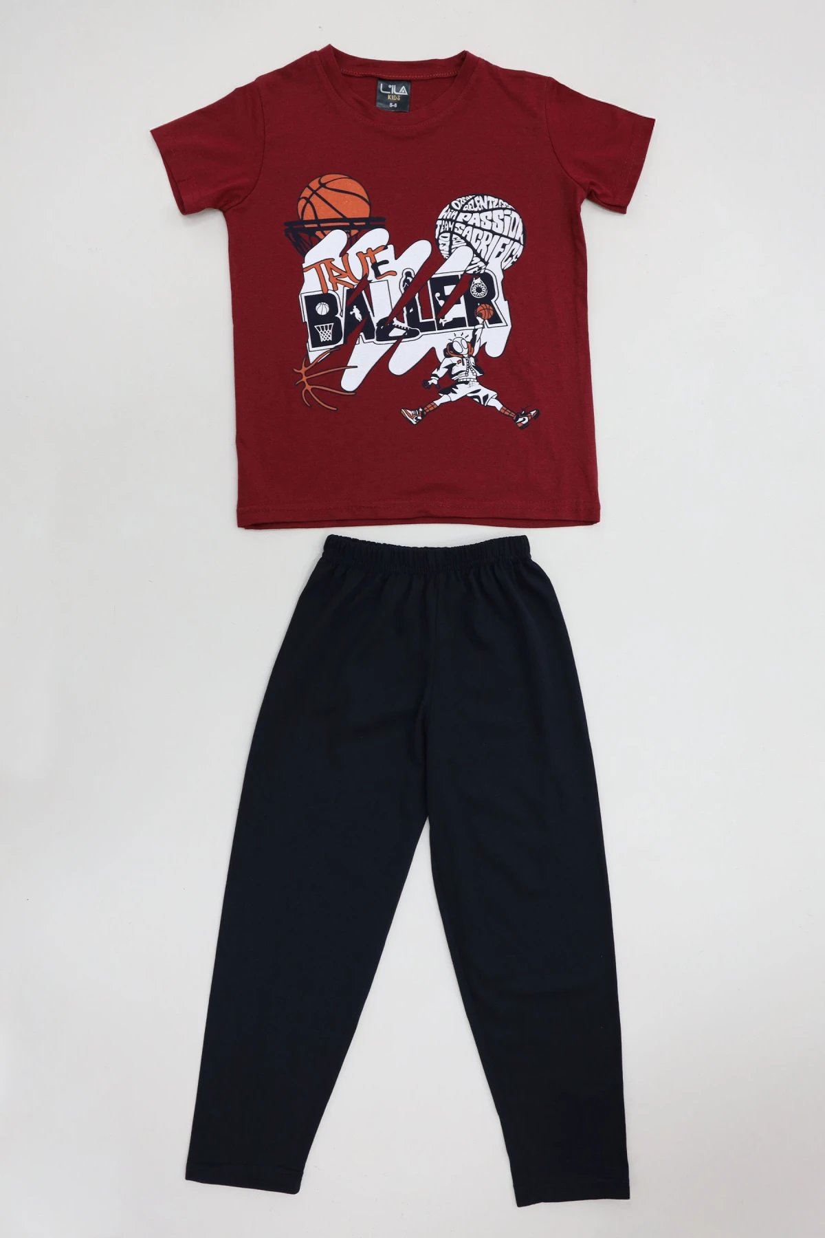 5-12 Yaş Süprem Pijama Takımı Bordo - 53715.1048.