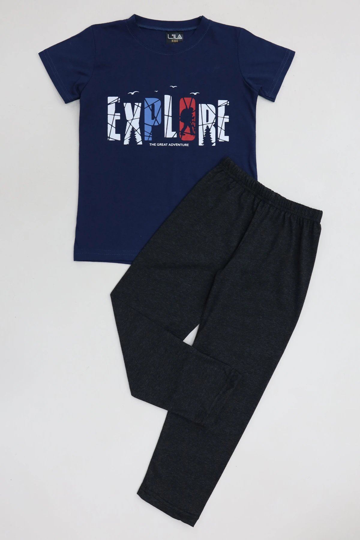 5-12 Yaş Süprem Pijama Takımı Lacivert - 53715.1048.